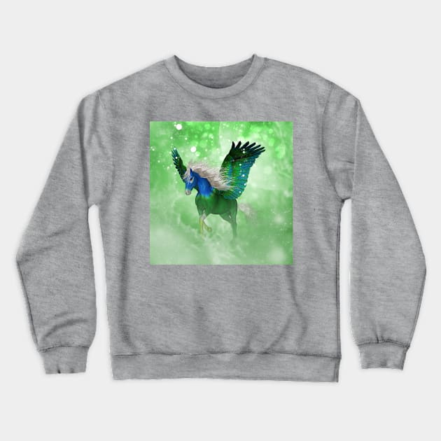 Wonderful pegasus in the sky Crewneck Sweatshirt by Nicky2342